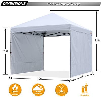 ABCCANOPY Replacement Canopy Top for Pop Up Canopy Tent (10x10 White)