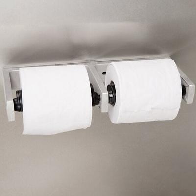 Bobrick B-6637 Recessed Toilet Tissue Dispenser with Storage for Extra Roll  with Satin Finish