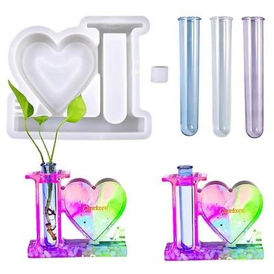 Heart Photo Frame Resin Molds Silicone, Large Ornament Picture Frame  Silicone Mold for Resin Casting, DIY Epoxy Resin Floral Art Crafts Home