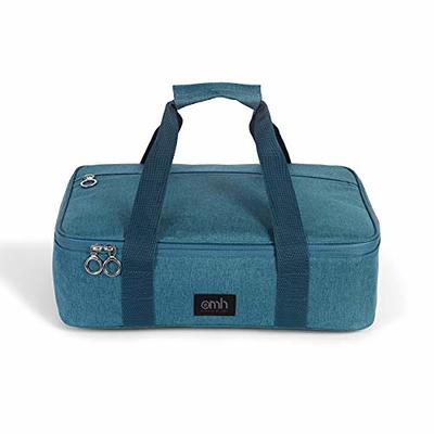 Insulated Casserole Carrier, Thermal Lunch Container for Hot Food  Transport, Picnics (Teal and Gray, 16 x 10 x 4 In)