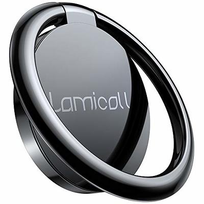 Finger Ring Stand, Lamicall Phone Ring Kickstand, Metal Grip Holder for  Magnetic Car Mount Compatible with