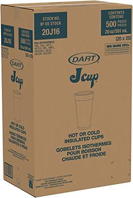 Dart 20J16 20 oz Insulated Foam Cup - White - Yahoo Shopping