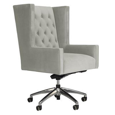 Darby Low Back Desk Chair - White/Chrome