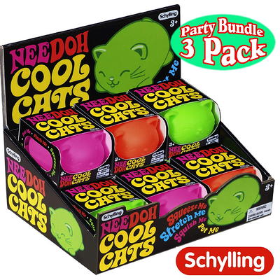 Schylling Brand Original Super Nee Doh Stress Ball Fidget Toy - Huge 4.5  in Diameter - Jumbo Squishy Squeezy Fun - Colors Assorted - Ages 3+