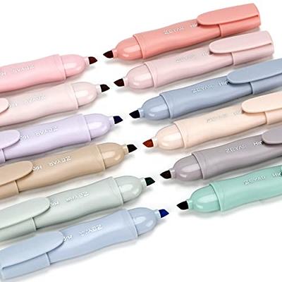 ZEYAR Clear View Tip Highlighter, Dual Tips Marker Pen, See-Through Chisel  Tip and Fine Tip, Water Based, Assorted Colors, Quick Dry,No bleed(6  Macaron Colors) - Yahoo Shopping