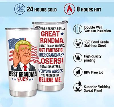 Grandma Life - Grandma Gifts - Stainless Steel Tumbler 20oz Gifts For Women  - Birthday Christmas Gifts for Grandma Mom From Daughter Son Grandkids 