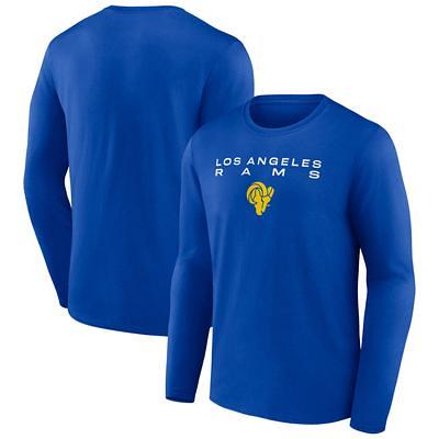 Women's Fanatics Branded Royal Los Angeles Rams Super Bowl LVI Champions Parade Long Sleeve Scoop Neck Plus Size T-Shirt