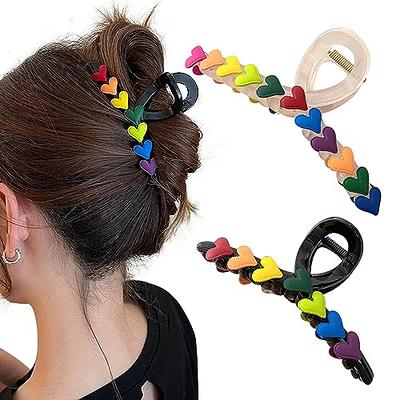 2pcs Large Banana Clip, Big Hair Clips For Thick Hair, Non-slip Long Hair  Clips Ponytail Holder Clip For Fine Hair