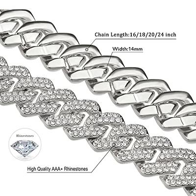 Rhinestones chain ss 8.5 Crystal-Silver - 20 CM - Rhinestone chains