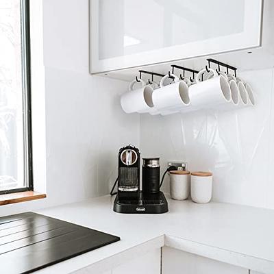 NEW 2/1pcs Metal 6 Hook Under Shelf Mug Cup Cupboard Kitchen Organiser  Hanging Rack Holder