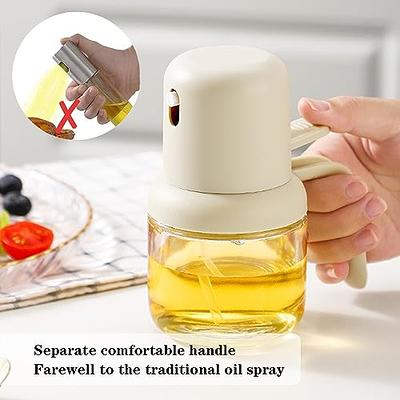 TINMIX Oil Sprayer for Cooking - 2 IN 1 Glass Oil Dispenser & Olive Oil  Mister Sprayer Bottle for Kitchen Frying Grilling Salad BBQ, Large Capacity