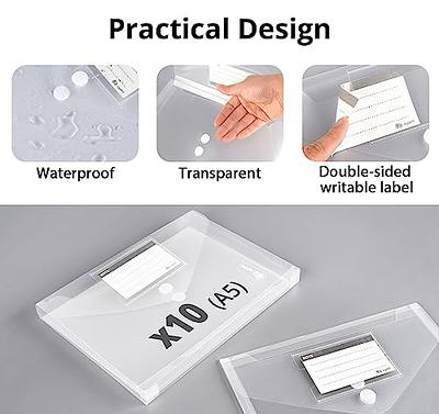 Mr. Pen- Clear Plastic Envelopes, 4 Pack, A4, Letter Size, Plastic Envelopes  with Snap Closure - Mr. Pen Store