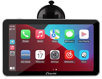 2024 Newest Wireless Portable Apple Carplay and Android Auto,Carplay Screen  for Car with Mirror Link/AUX/FM,7''Touchscreen Bluetooth 5.0,Potable Car