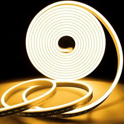 iNextStation Warm White LED Strip Lights, 16.4ft Neon Rope Lights with  Adapter, 12V Cuttable LED Neon Flex Light, Waterproof Silicone Neon Light  Strip for Bedroom Gaming Room Wall Party Decor - Yahoo