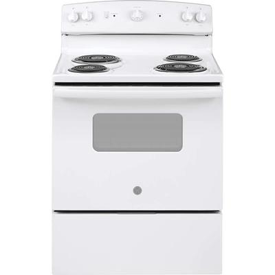 Summit Appliance 24 in. 2.9 Cu. ft. Slide-In Electric Range in White