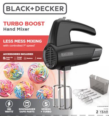 Black+Decker White 6 speed Hand Mixer - Ace Hardware