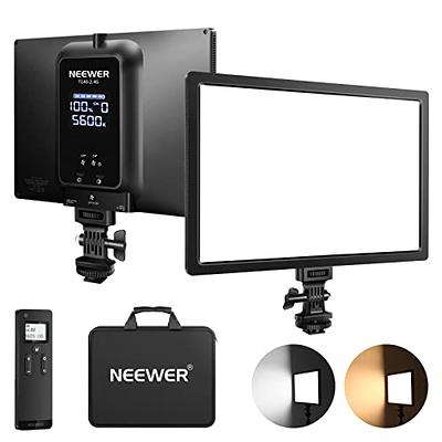 NEEWER 2 Pack Bi Color 660 LED Video Light and Stand Kit: (2) 3200-5600K  CRI 96+ Dimmable Light with U Bracket and Barndoor, (2) 75 inches Light  Stand for Studio Photography, Video Recording (Black) : Electronics 