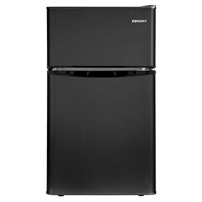 EUHOMY Mini Fridge with Freezer, 3.2 Cu.Ft Compact Refrigerator with freezer,  2 Door Mini Fridge with freezer, Upright for Dorm, Bedroom, Office,  Apartment- Food Storage or Drink Beer, Black - Yahoo Shopping