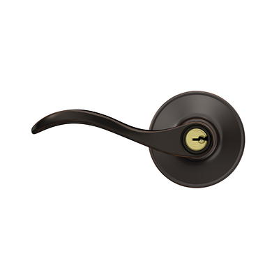 Hyper Tough, Keyed Entry, Tulip Style Doorknob, Polished Brass