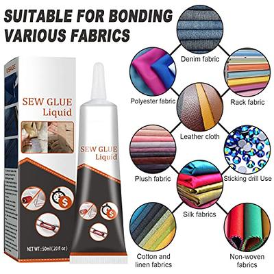 Cloth Repair Sew Glue Liquid 50ml, Fabric Sewing Glue Liquid, 2023 New  Instant Sew Glue Bonding Liquid, Multi Fabric Sew Glue, Sew Glue Liquid for  All Fabrics (1, A) - Yahoo Shopping