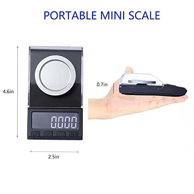Digital Milligram Scale 10g/ 0.001g Portable Jewelry Scale LCD Backlit Tare  Micro Scale for Powder Gold