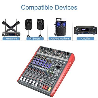 Pyle Professional Wireless DJ Audio Mixer - 6-Channel Bluetooth Compatible  DJ Controller Sound Mixer w/ DSP Effects, USB Audio Interface, Dual RCA In