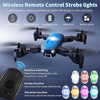 1797 LED Anti-Collision Lights with Remote Wireless Strobe 7 Colors for  Motorcycle Drone Aircraft Truck Bicycle RC Car Magnetic RGB USB Charging