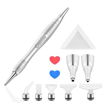  Volitaous 14 PCS Diamond Painting Accessories Tools, Diamond  Art Pens 6 Pieces Metal Thread Stainless Steel Pen Tips No Loosen Ergonomic  Diamond Painting Tools for for DIY Craft, Green : Arts