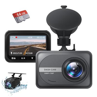 Dash Cam Front and Rear, Dash Camera for Cars with 32G Card Super Night  Vision, 1080P FHD DVR DashCam Car Dashboard Camera with G-Sensor, Parking