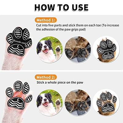  PUPTECK Non Slip Dog Socks for Licking with Grippers, Dog  Shoes for Hardwood Floors, Winter Booties for Small Medium Large Size Dogs  Hot Walking Outdoor, Paw Protector Pads Traction for