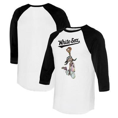 Atlanta Braves Tiny Turnip Women's Baseball Love Raglan 3/4-Sleeve T-Shirt  - White/Navy