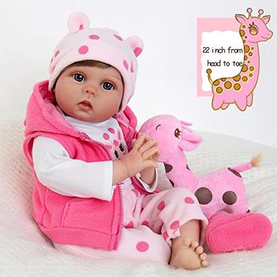 bebes reborn doll 47cm Silicone reborn baby doll adorable Lifelike toddler  Bonecas girl menina de surprice doll With Giraffe - Price history & Review, AliExpress Seller - NPK Official Store