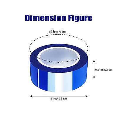 MEBMIK 4 Rolls 20mm x16m(52FT) Blue Heat Tape High Temperature Heat  Resistant Tape Heat Transfer Tape for Heat Sublimation Press Vinyl,No  Residue - Yahoo Shopping