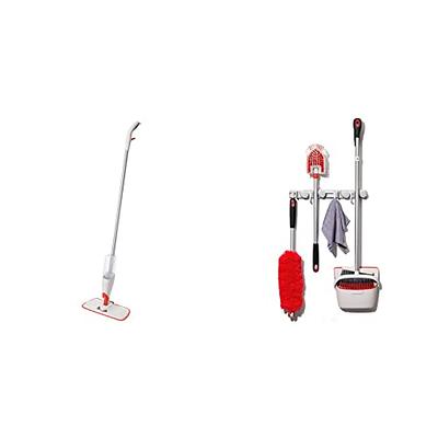 OXO Good Grips Microfiber Spray Mop with Slide-Out Scrubber & Good Grips  Wall-Mounted Mop and Broom Organizer - Yahoo Shopping