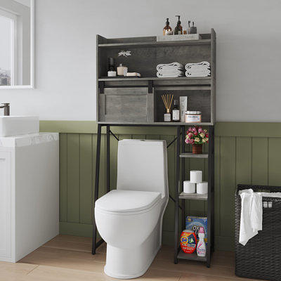 Shelf Above The Toilet Tank Bathroom Organizer Punch-free Storage Rack