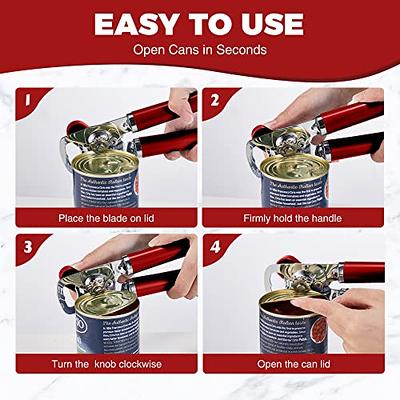 CYDW Mason Jar Opener Tool with Soft Touch Handle, No Lid Dents or Damage,  Can Opener Manual Multi-Purpose, Easy Twist Manual Handheld Top Remover