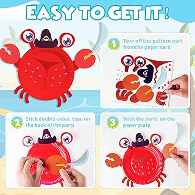 Art Craft Gift for Kids - 12 Paper Plate Art Kit Toy for 3, 4, 5