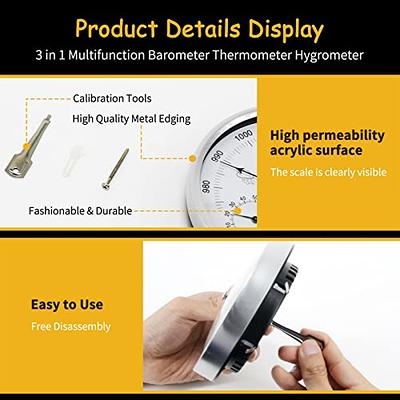 Dial Type Barometer With Thermometer Hygrometer Weather Station