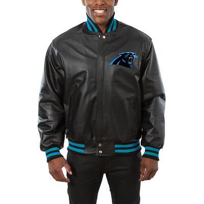 Men's JH Design Gray/Black Carolina Panthers Reversible Fleece