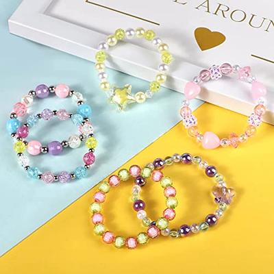 G.C 12 Pcs Necklaces Bracelets Set with Cute Mermaid Unicorn Heart Star  Rainbow Charms Kids Gift Toy Party Favors Pretend Play Dress up Colorful  Friendship Costume Jewelry for Little Girls Toddler 