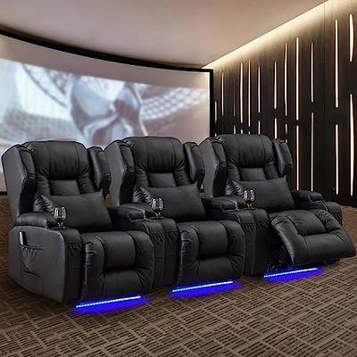 Power Recliner Chair, Adjustable Home Theater Single Electric Recliner Sofa  Furniture with USB Charge Port, Thick Seat Cushion and Backrest Modern