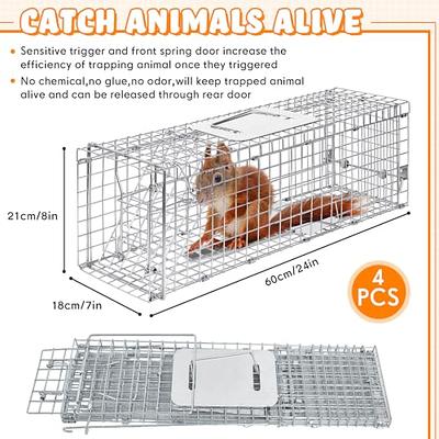 Foldable Rat Trap Cage Humane Live Rodent Trap Cage