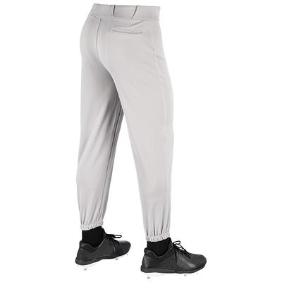 Champro Triple Crown Open Bottom Pinstripe Youth Baseball Pants - XS / White/Black