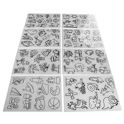 Heat Shrink Plastic Sheets Set Shrinky Art Film Paper Heat for DIY