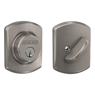 SCHLAGE Lock Company Single Cylinder Deadbolt, Satin Brass (B60 N