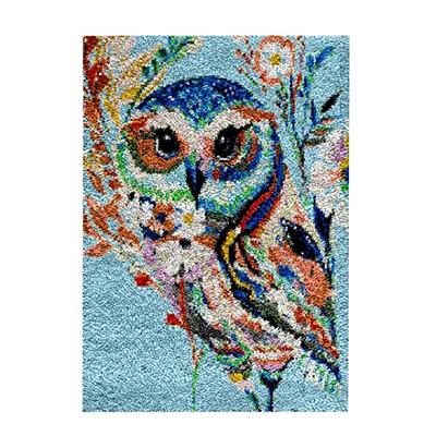 Owl Latch Hook Rug Kit Handmade Carpet Making Kit Latch Hook Kits