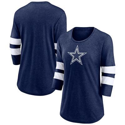 Dallas Cowboys Nike Women's Fashion 3/4-Sleeve Raglan T-Shirt - Navy