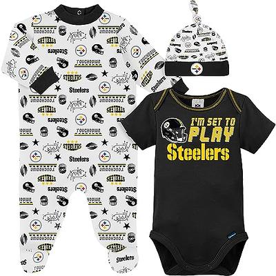 NFL Kansas City Chiefs Pack of 3 Infant Bodysuit I'M SET TO PLAY 3-6M