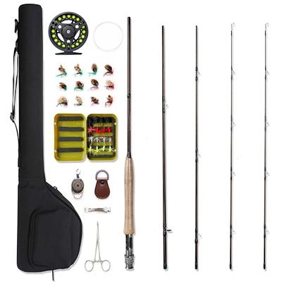 Fishing Rod and Reel Combos, Unique Design with X-Warping Painting, Carbon  Fiber Telescopic Fishing Rod with Reel Combo Kit with Tackle Box, Best Gift  for Fishing Beginner and Angler (180 Bule) 