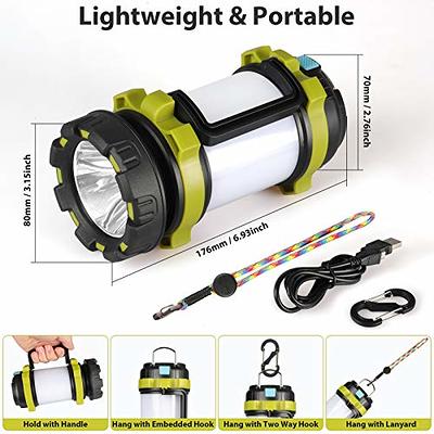 1000lm Camping Lantern, 6 Light Modes Camping Light LED Flashlight Lantern  Hurricane for Emergency Outage 